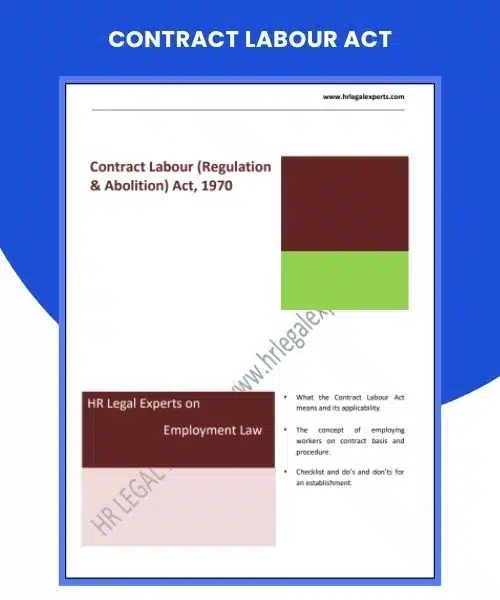 Contract Labour Act Policy - HR Legal Experts