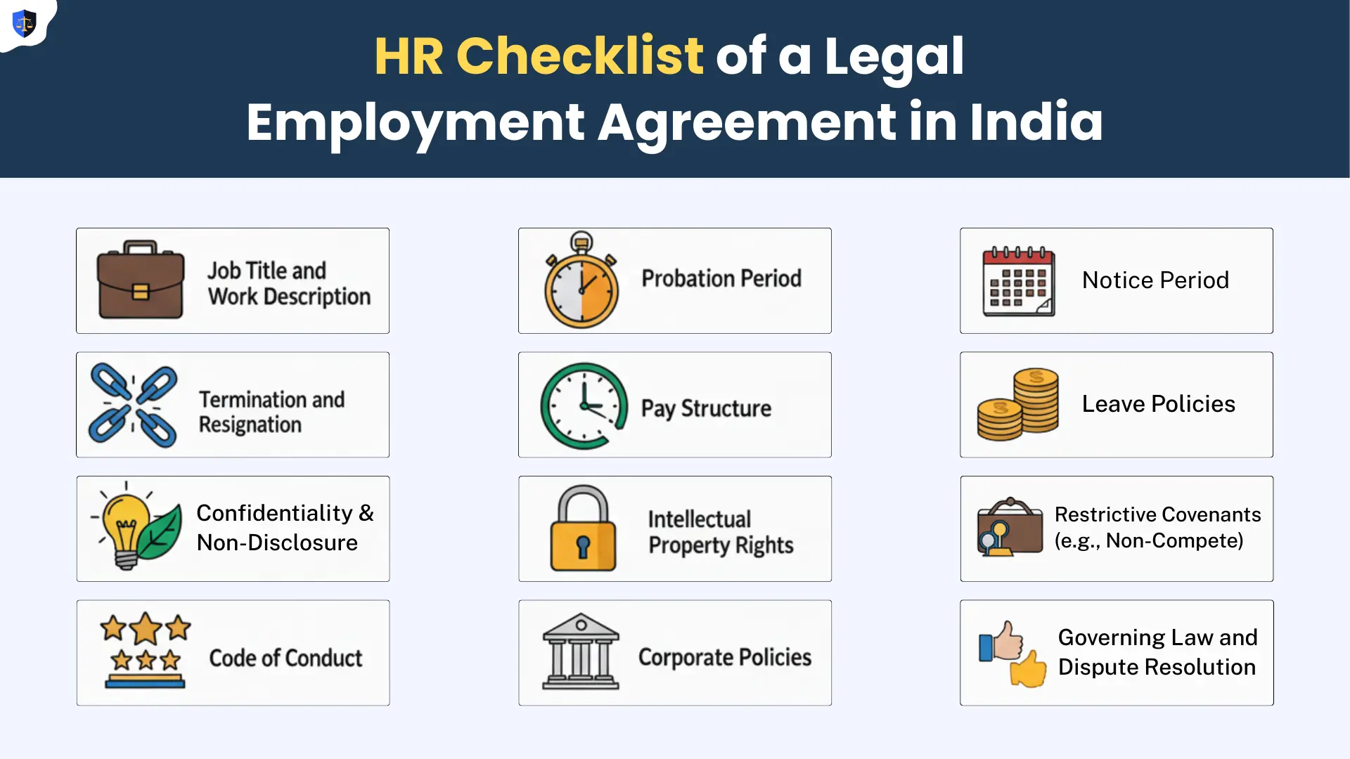 HR Checklist of a legal employment agreement in India - HR Legal Experts