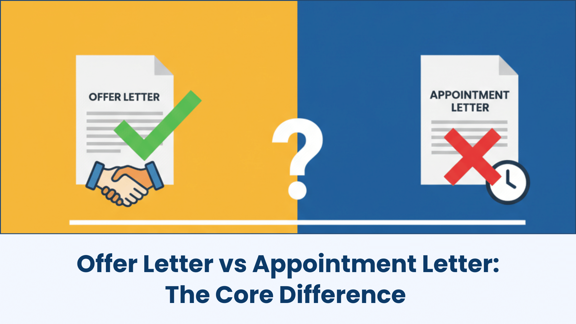 Offer Letter vs Appointment Letter - The core difference - HR Legal Experts